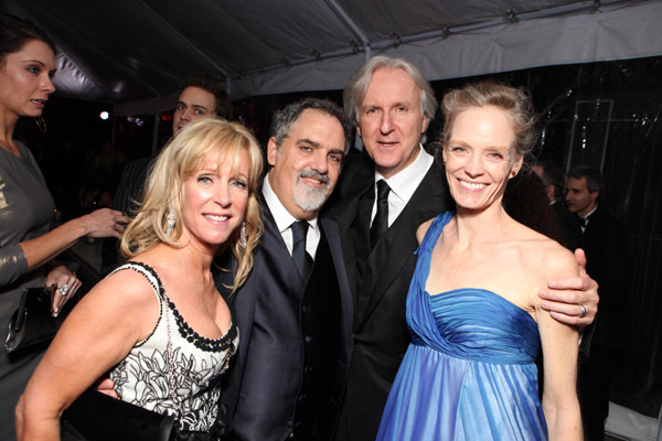 James Cameron, Suzy Amis and Jon Landau at event of The 82nd Annual Academy Awards (2010)