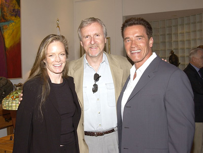 James Cameron, Arnold Schwarzenegger and Suzy Amis