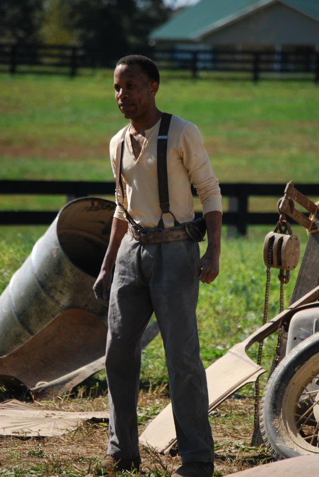 Eugene H. Russell IV on set of 