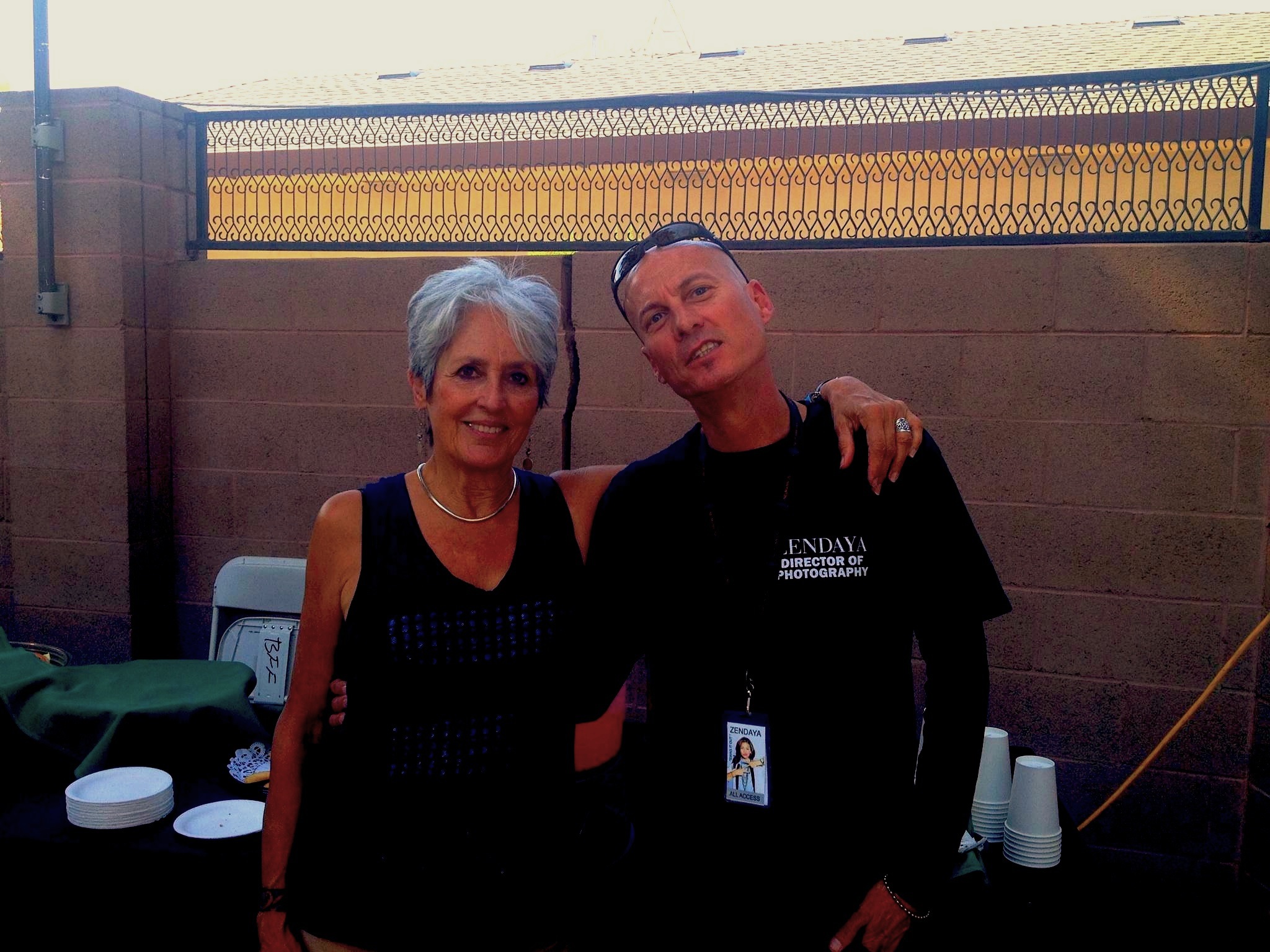 The Great Joan Baez.... and I... at, yes, a Zendaya Concert