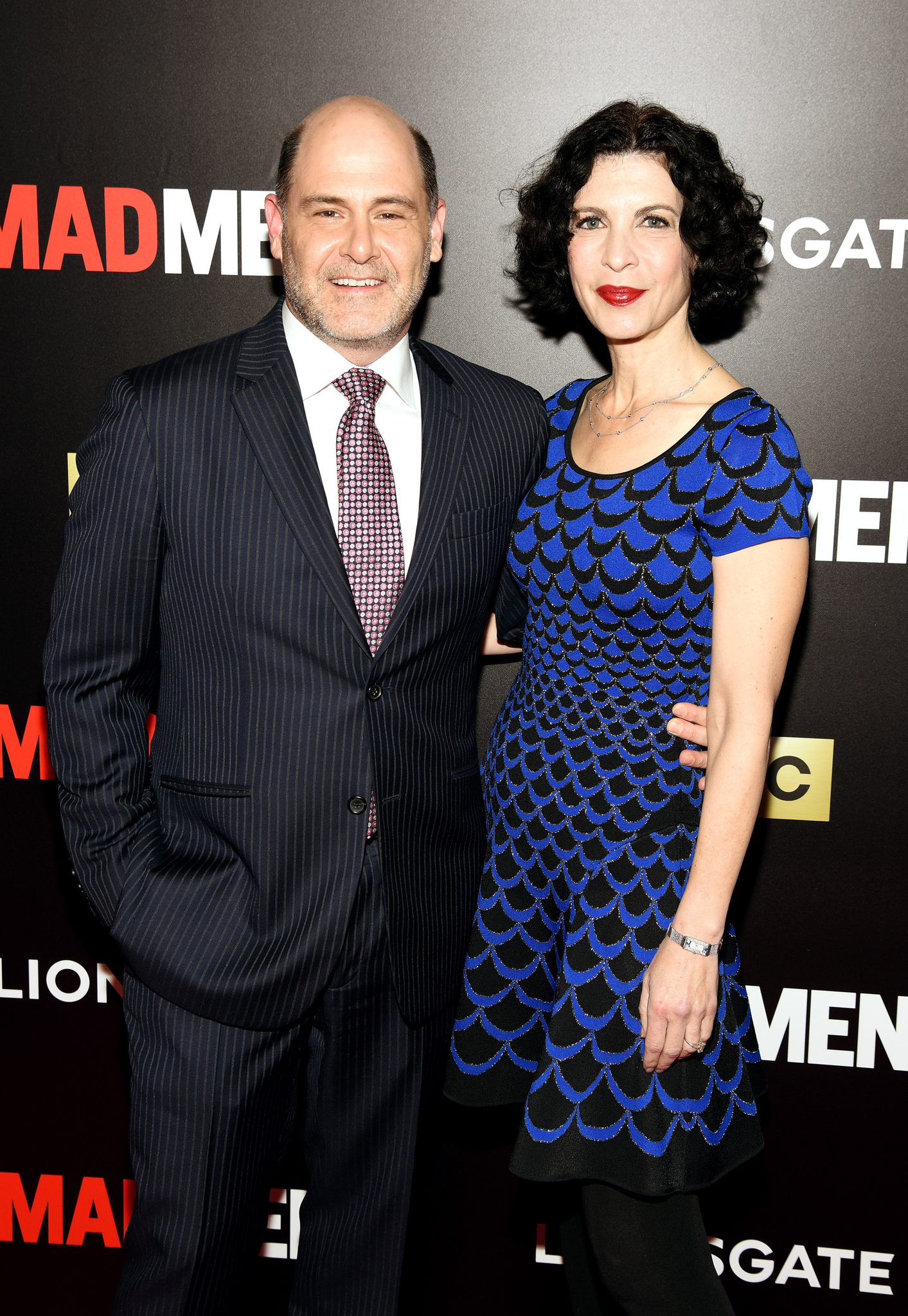 Matthew Weiner and Linda Brettler at event of MAD MEN. Reklamos vilkai (2007)