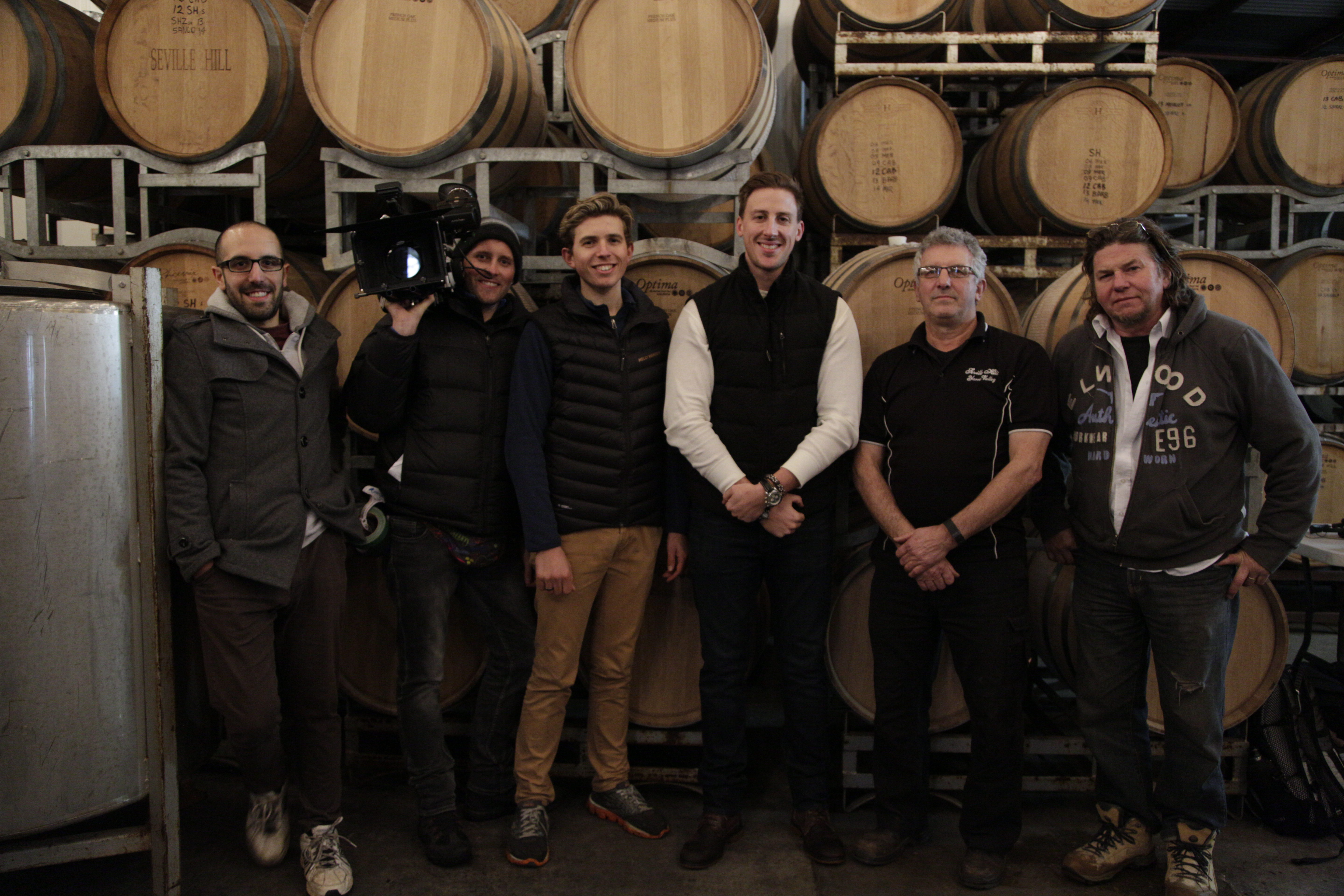 Blake Borcich on-set 'Winery' (2015) Producer: Cameron Pinches