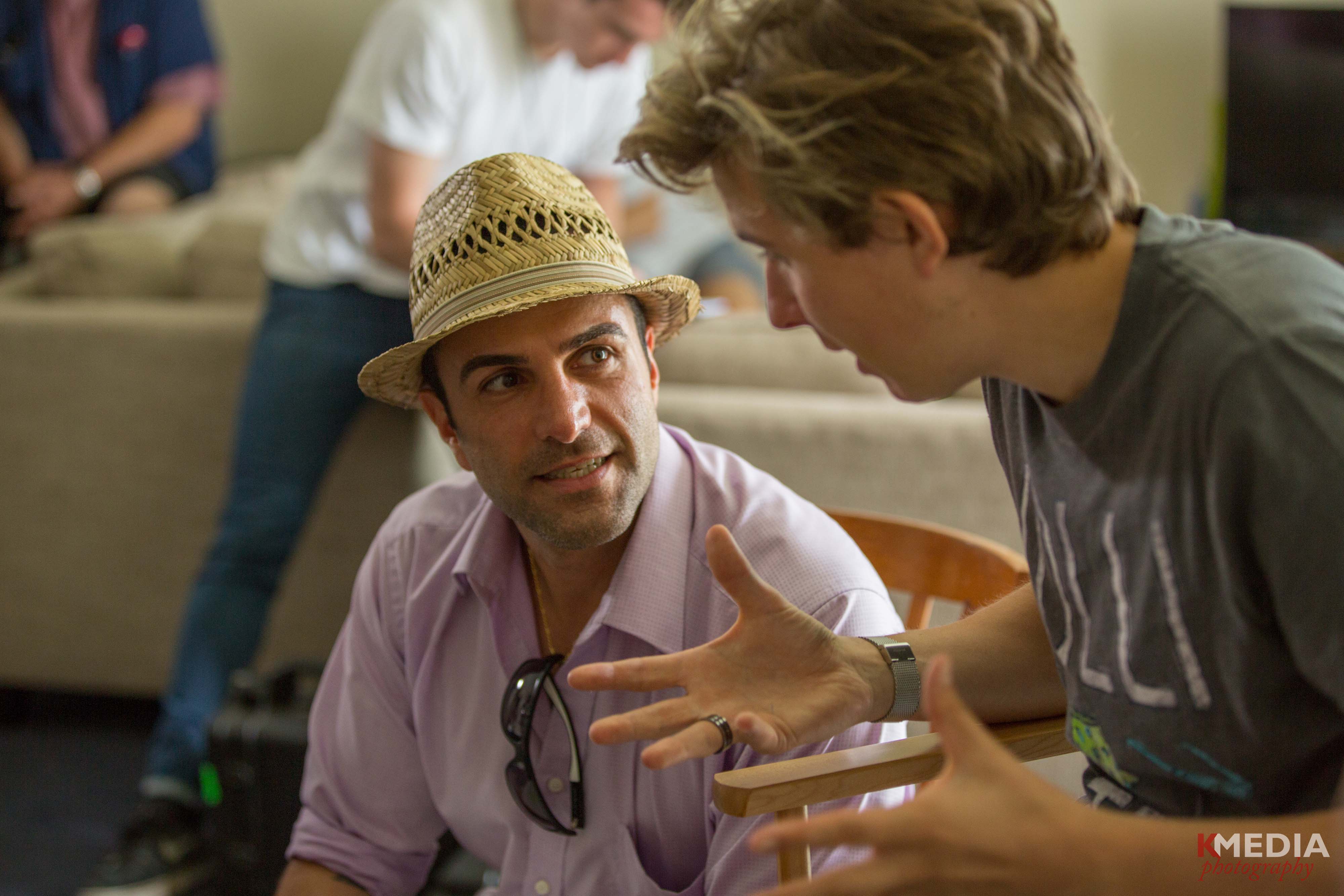 Blake with Co-Director Writer/Actor ROBERT RABIAH