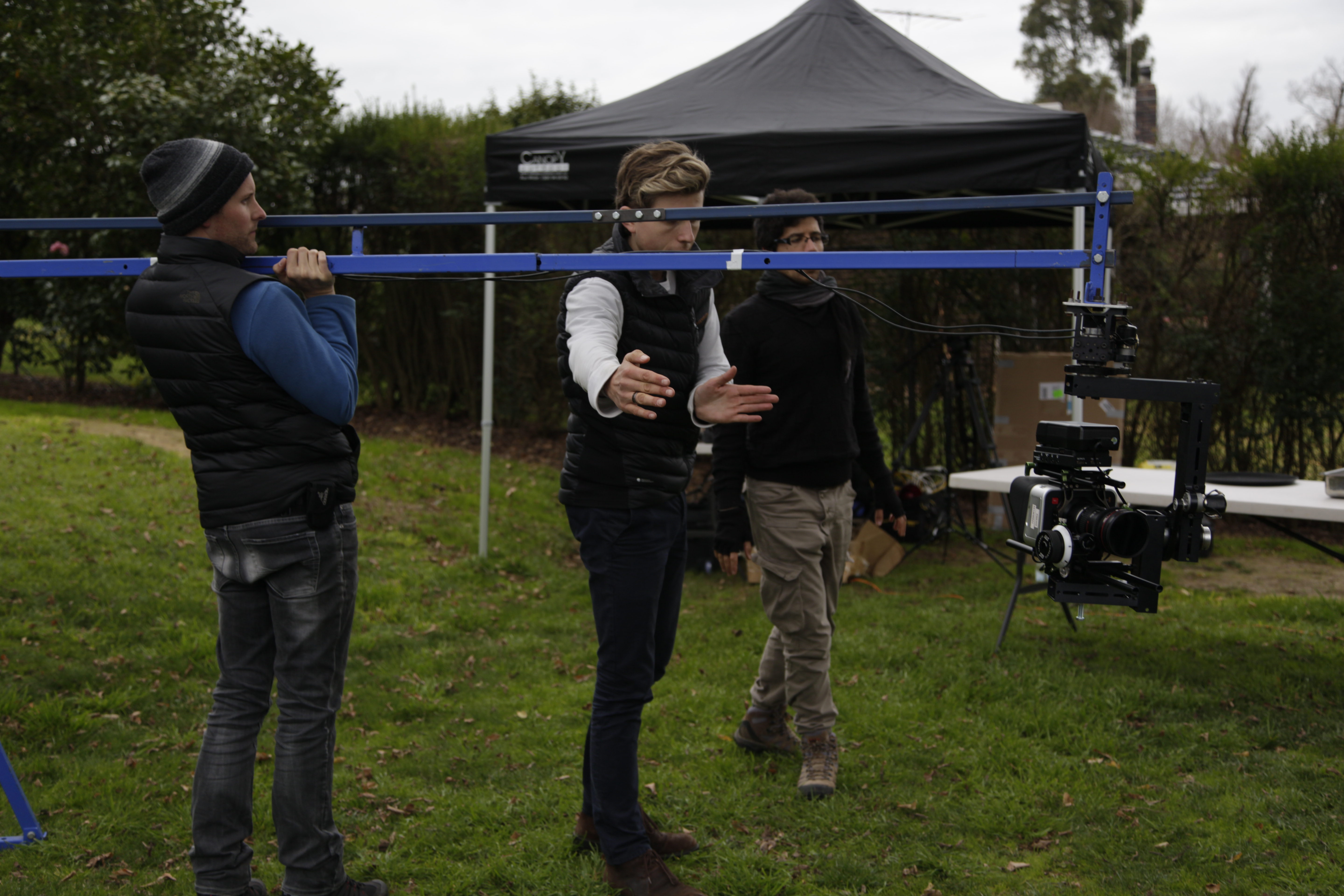 Blake Borcich directing on set (2015)