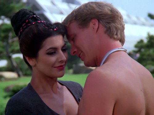 Still of Marina Sirtis and Jay Louden in Star Trek: The Next Generation (1987)