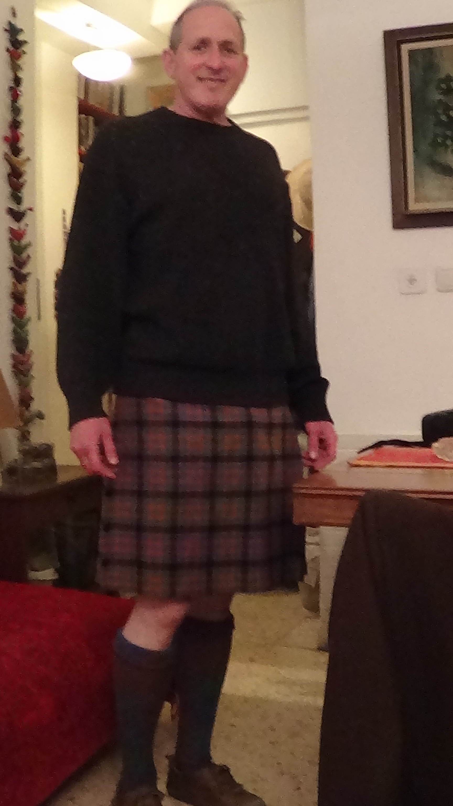 Lowell Joseph Gallin in Kilt, Jerusalem, Purim, 2012