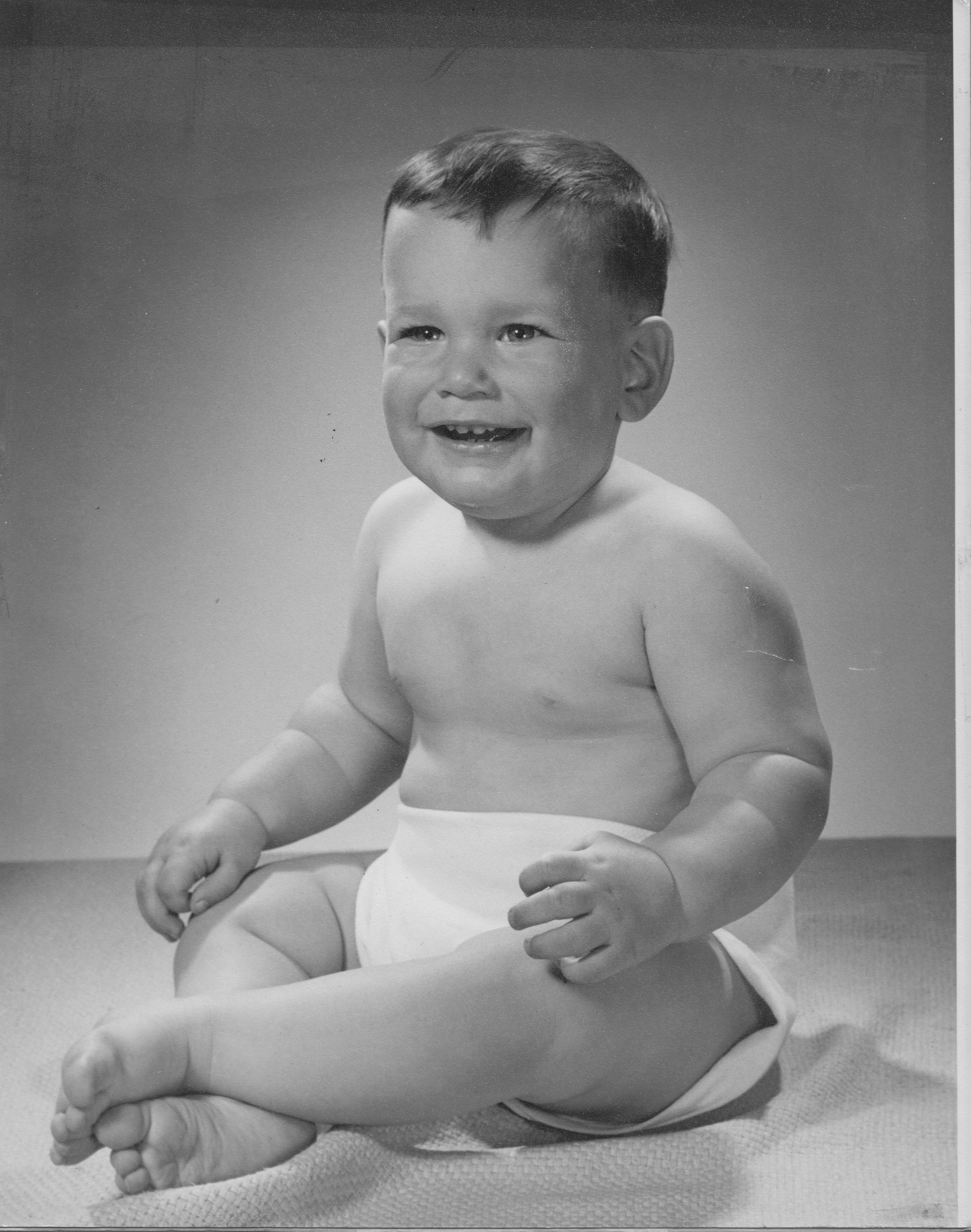 Me as Baby First Photo Shoot as World's Most Famous Men's Underwear Model