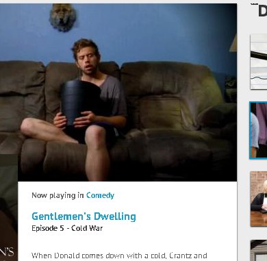1 of 7 times Ben Leasure was featured on the Front Page of blip.tv for his portrayal of Donald in the viral web sitcom Gentlemen's Dwelling. A critically and publicly lauded performance by Ben in this pioneering webshow.