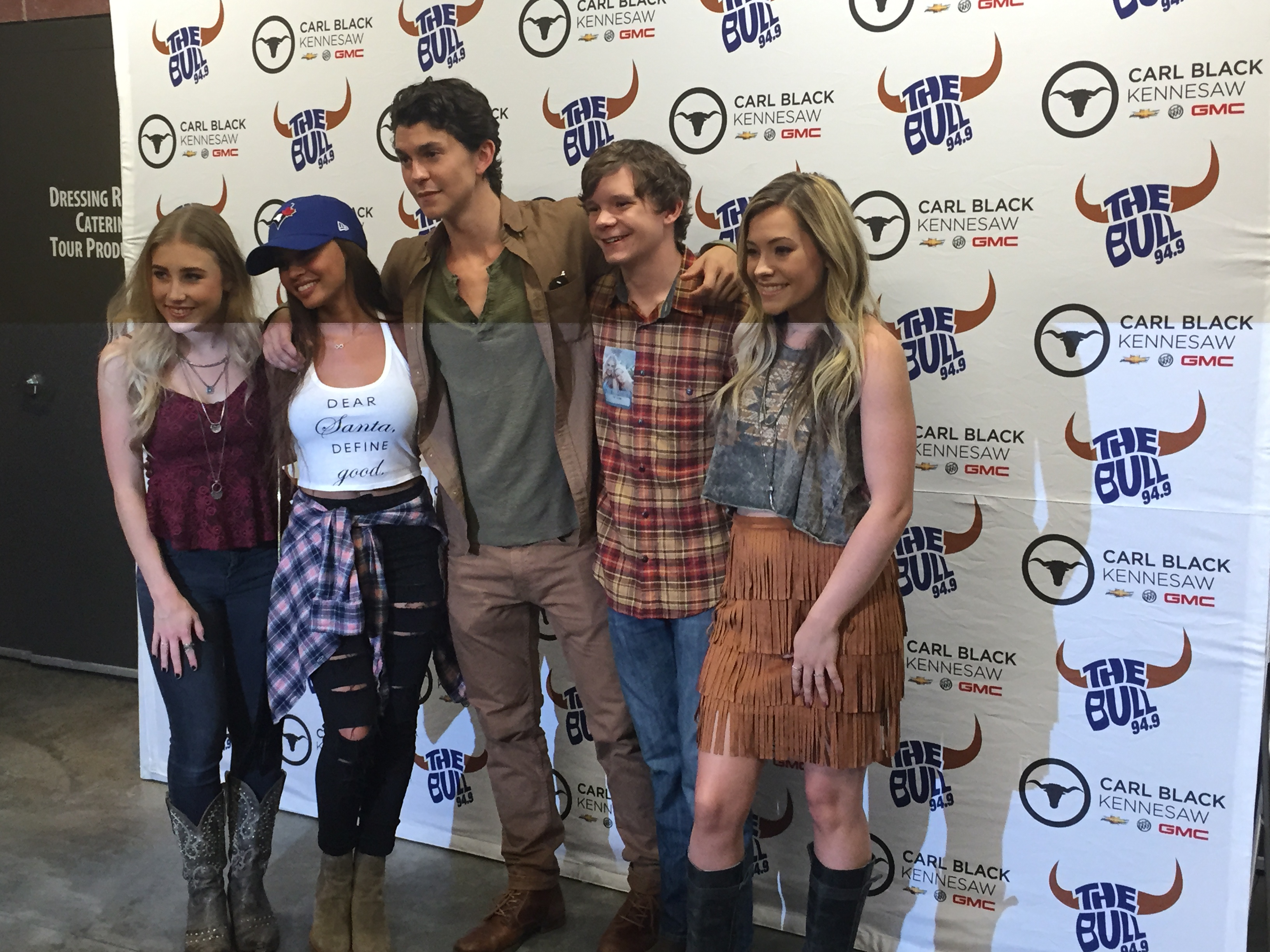 Maddie and Tae concert w/some cast.