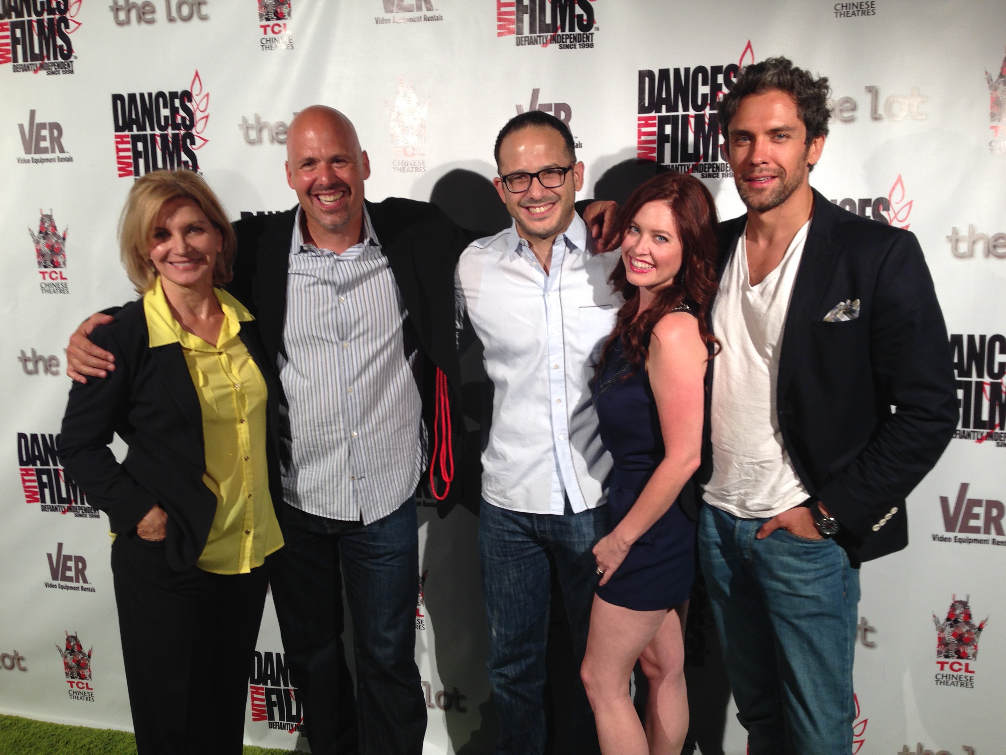 Isabella Hofmann, Joe Basile, Joe Nieves, Melissa Archer, and Neal Bledsoe at Dances with Films, WEST END.