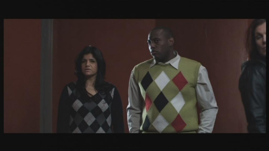 Edd Muruako and Melisa Advani motion shot on the set of the movie 'Bloodless'