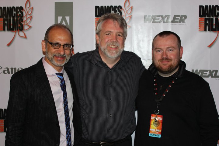 Jim Dougherty with Scalene producer Michael Khamis and director Zack Parker.