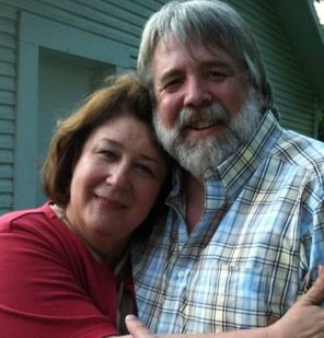 Jim Dougherty with Margo Martindale on the set of Scalene.