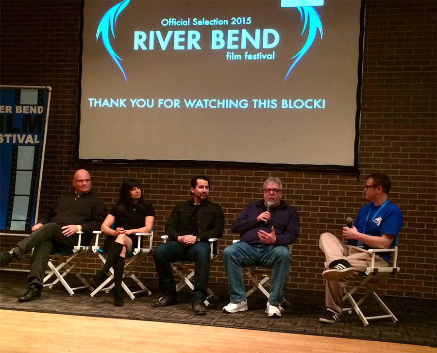 Q&A Following the screening of 'Old Dogs Never Die' at the River Bend Film Festival. Sharing the stage with filmmakers from the short 'Welcome to Forever'