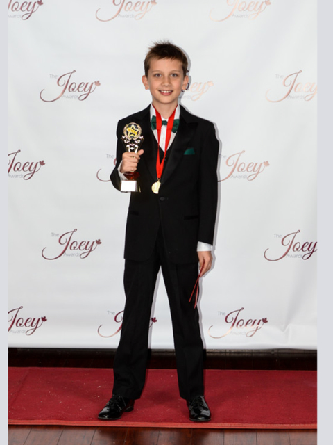 Quinn Van De Keere Joey Award Winner 2014 Best Actor in a Live Theatre Performance Vancouver, Canada