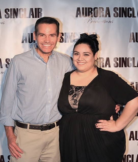 Lance Charnow and Nichole Aurora at the premier of their film 