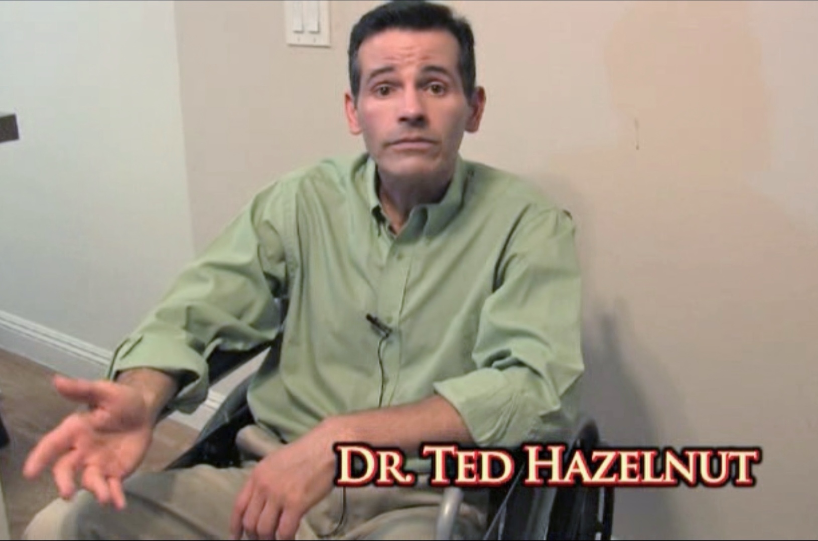 Lance Charnow as DR.HAZELNUT in a scene from 