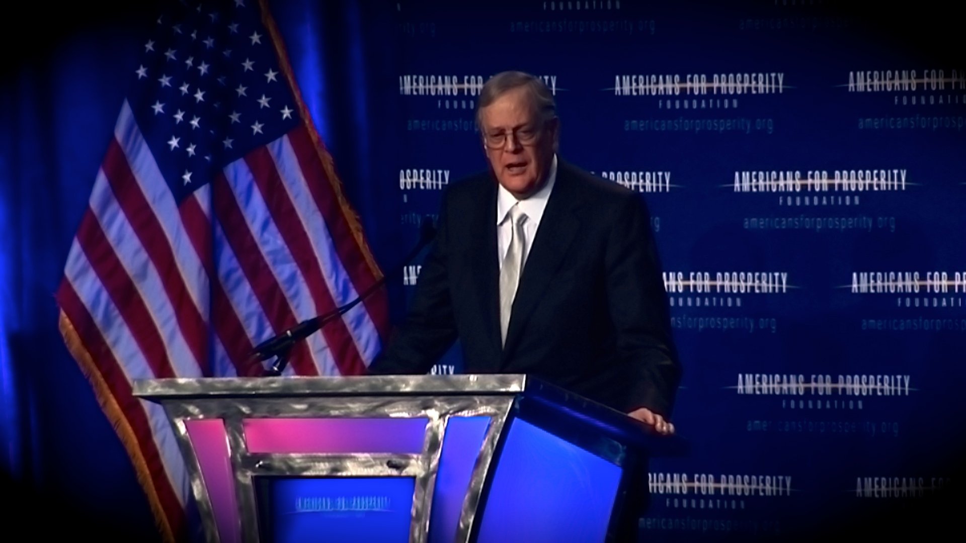 David Koch at the Americans For Prosperity conference Defending The Dream, Oct 2009