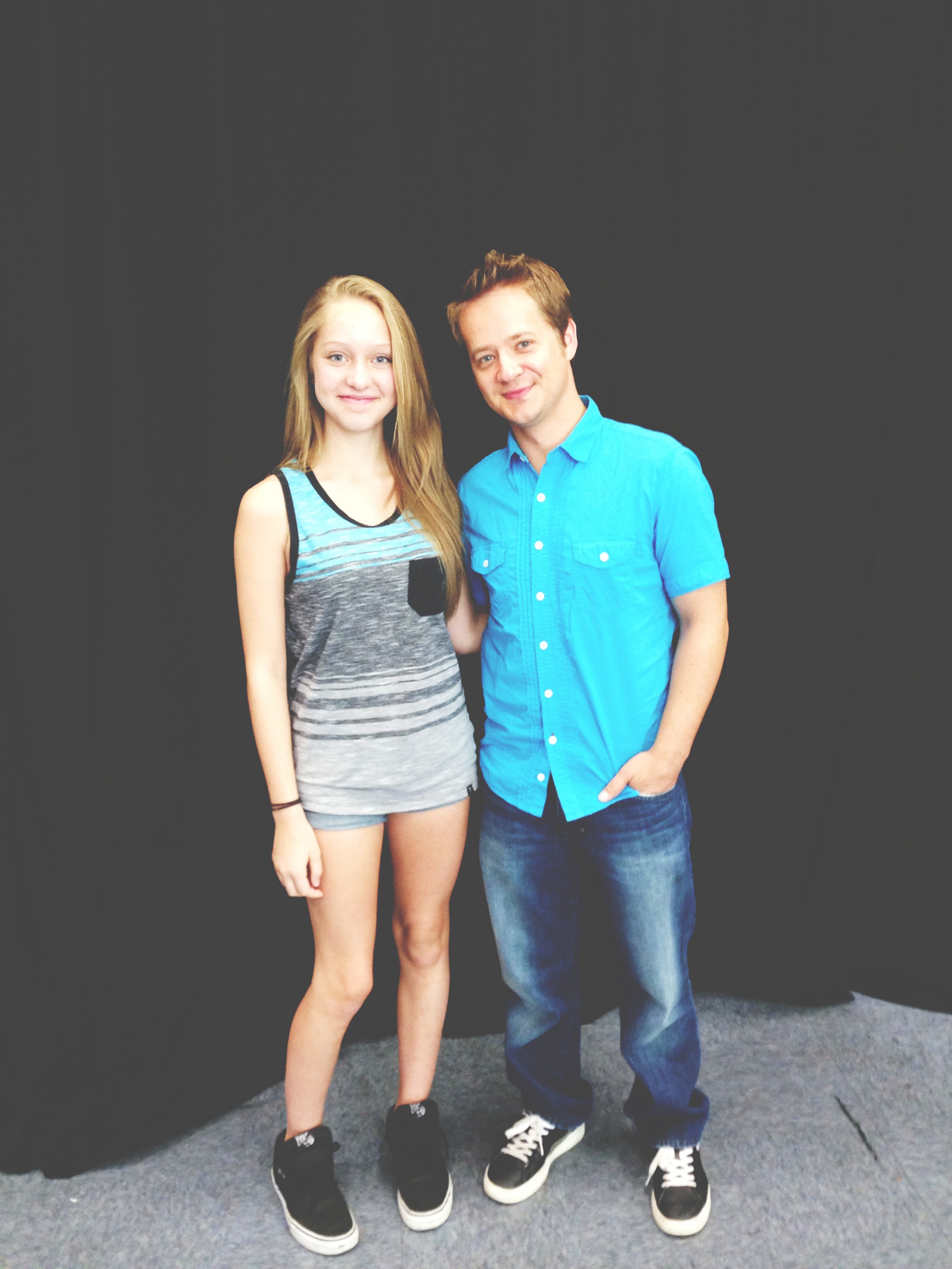 Sydney with Jason Earles from Hannah Montana