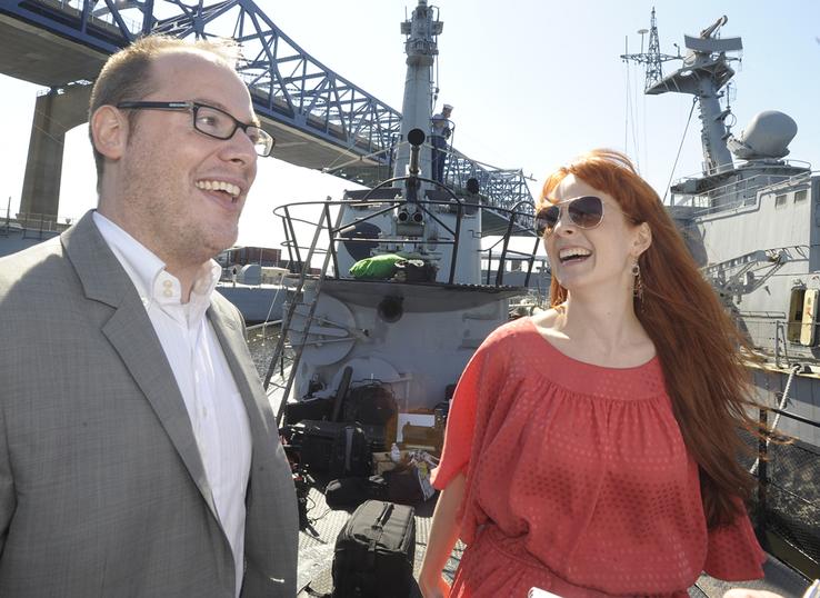 Aboard the USS Lionfish, producer Peter Morrison and actor-producer Naomi Brockwell talk about their film 
