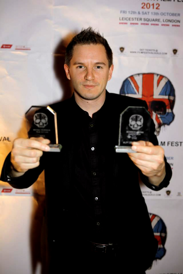 At the British Horror Film Festival collecting 'Best Film' and 'Best Music' for 'Art House Massacre'