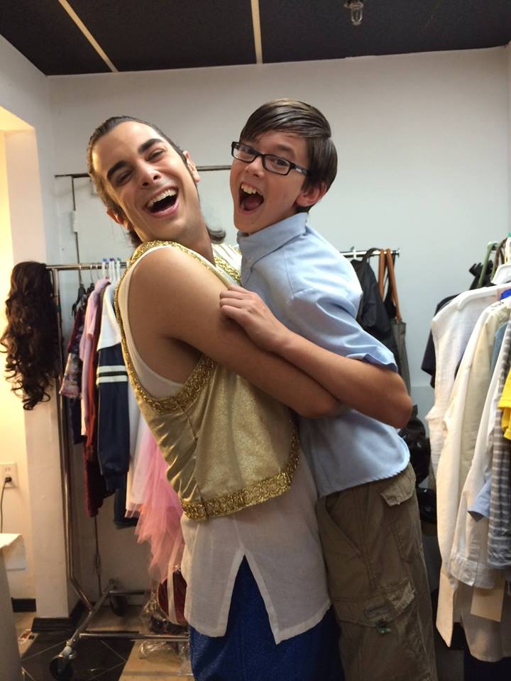 Joey with Joey Richter on set of 