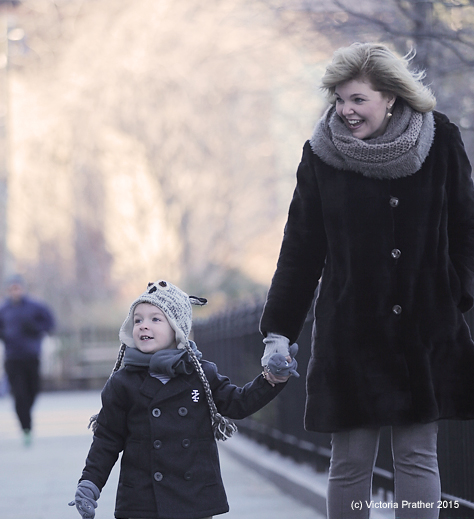 Victoria with her son, Jack