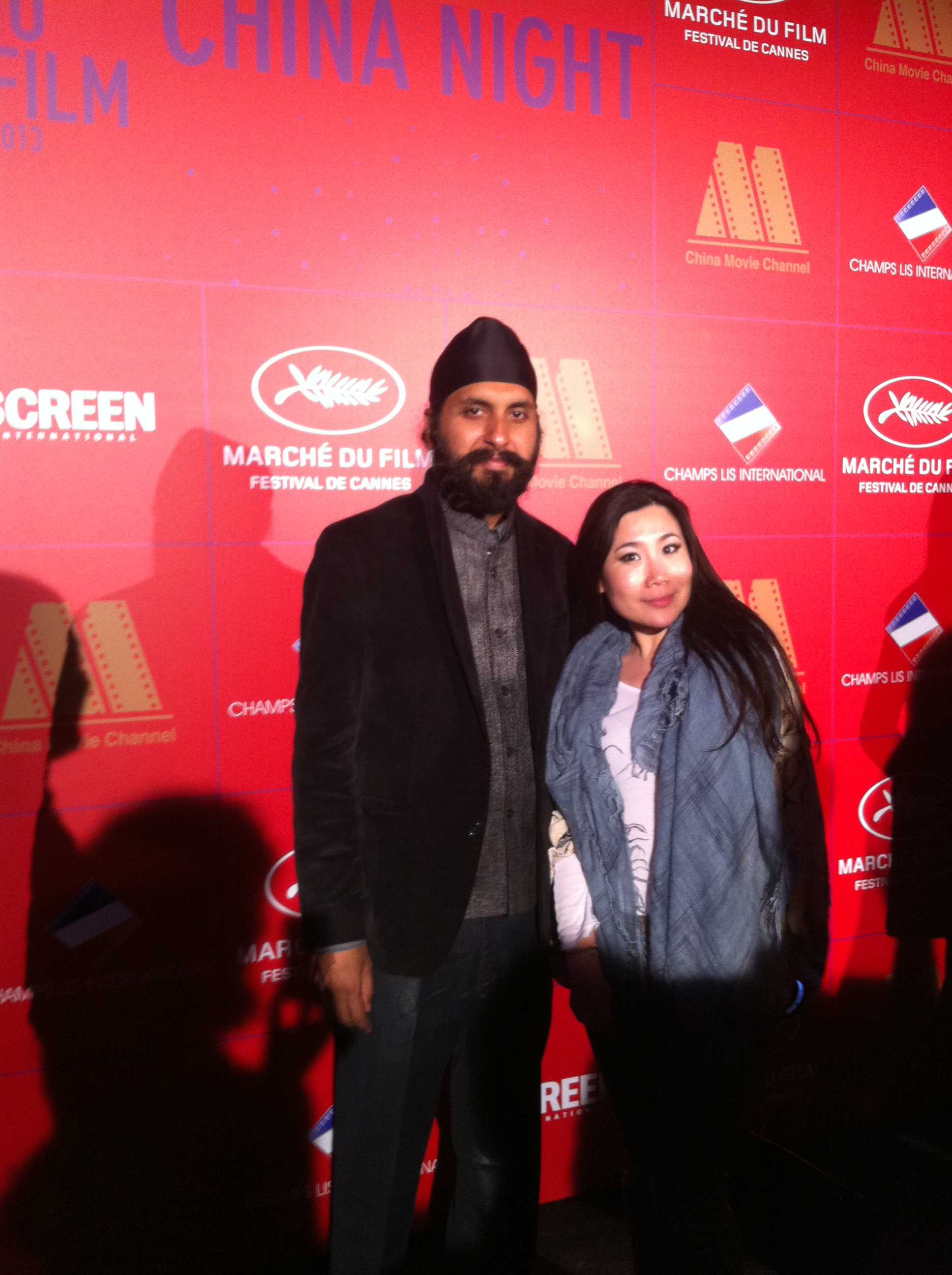 Cannes, China Night Party, Manjeet Singh with a Chinese Actress.