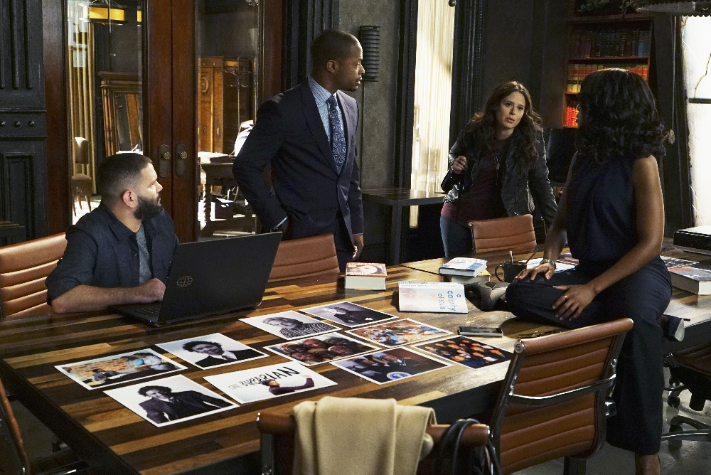 Still of Guillermo Díaz, Kerry Washington, Katie Lowes and Cornelius Smith Jr. in Scandal (2012)