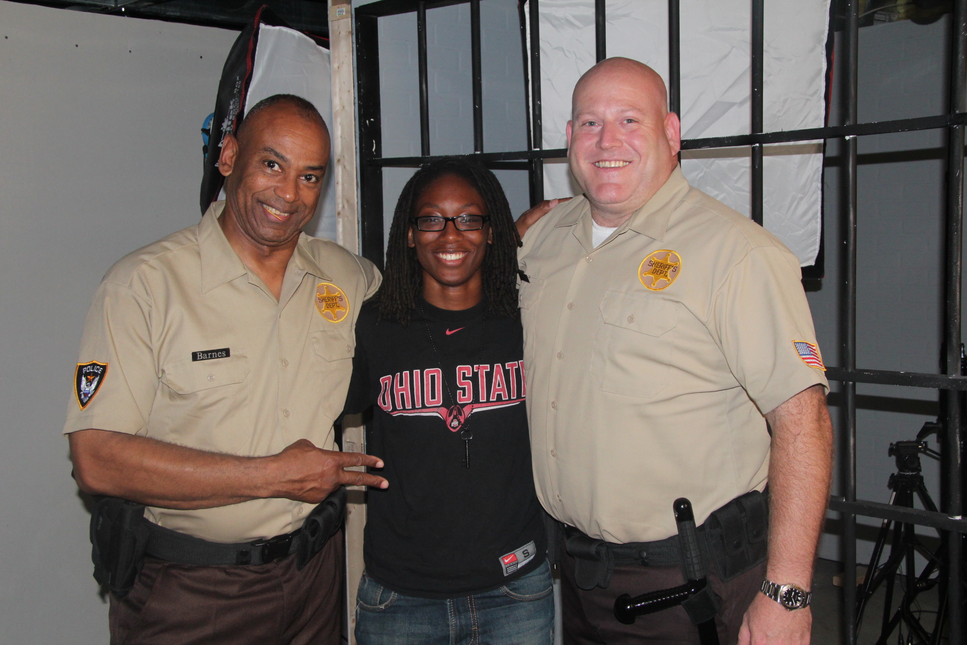 On the set of Premeditated. Louis C. Robins, Rashida Davison Dir of Photography, James Minter