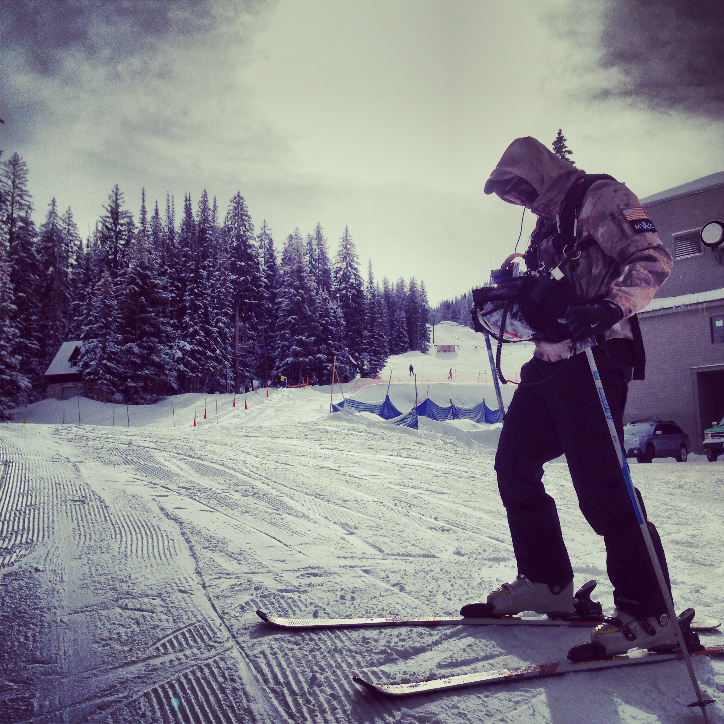 Mixing on the slopes in Park City, Utah.