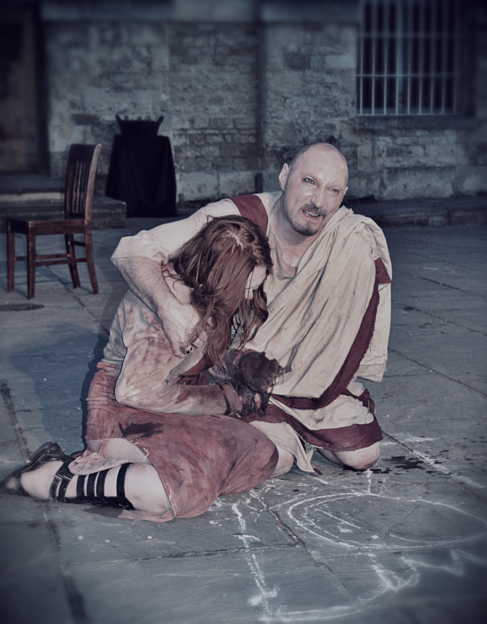 Tommie Grabiec as TITUS in TITUS ANDRONICUS, The Oxford Shakespeare Festival 2015