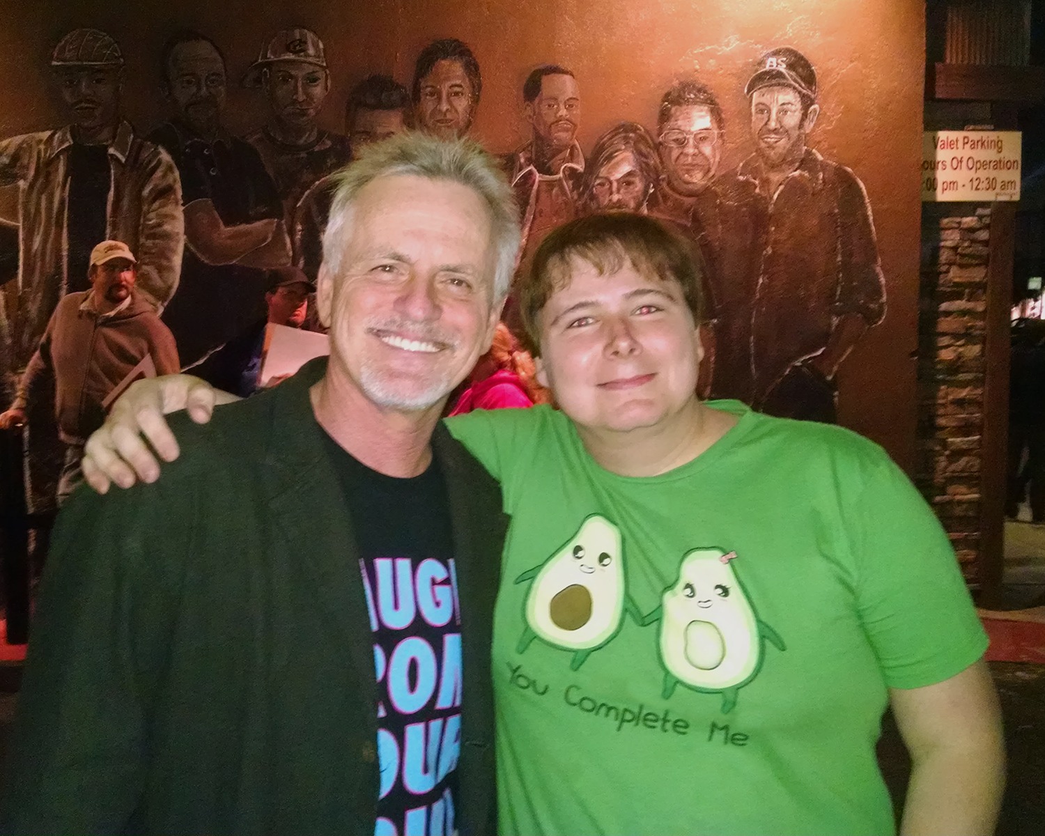 Rob Paulsen and Ashley at the Hollywood Improv