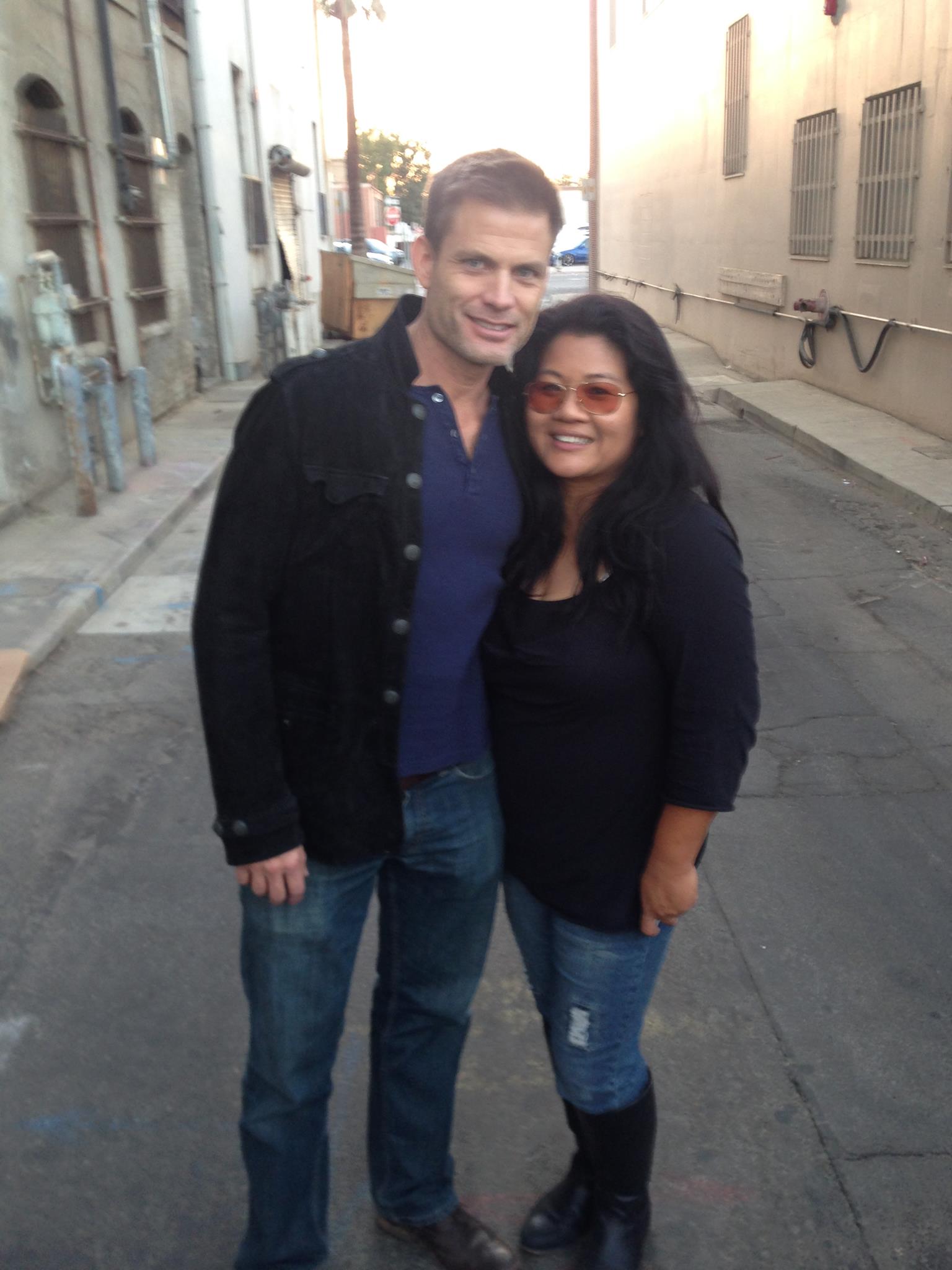 With Casper Van Dien