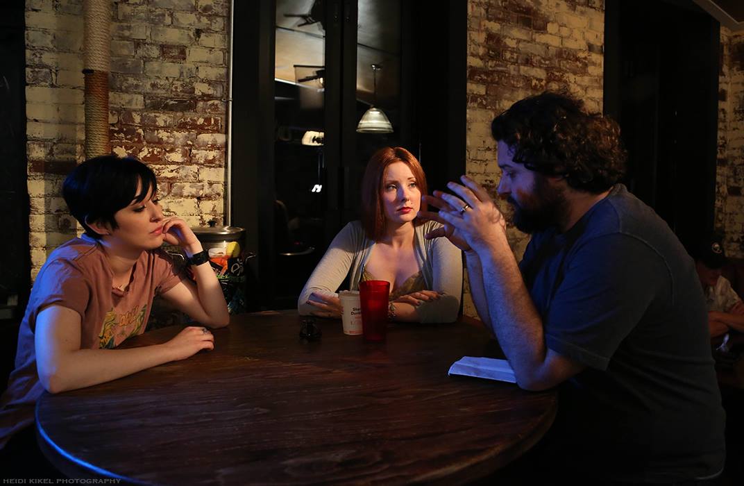 Directing Kitty Ostapowicz and Tara CIoletti on the set of Time Signature