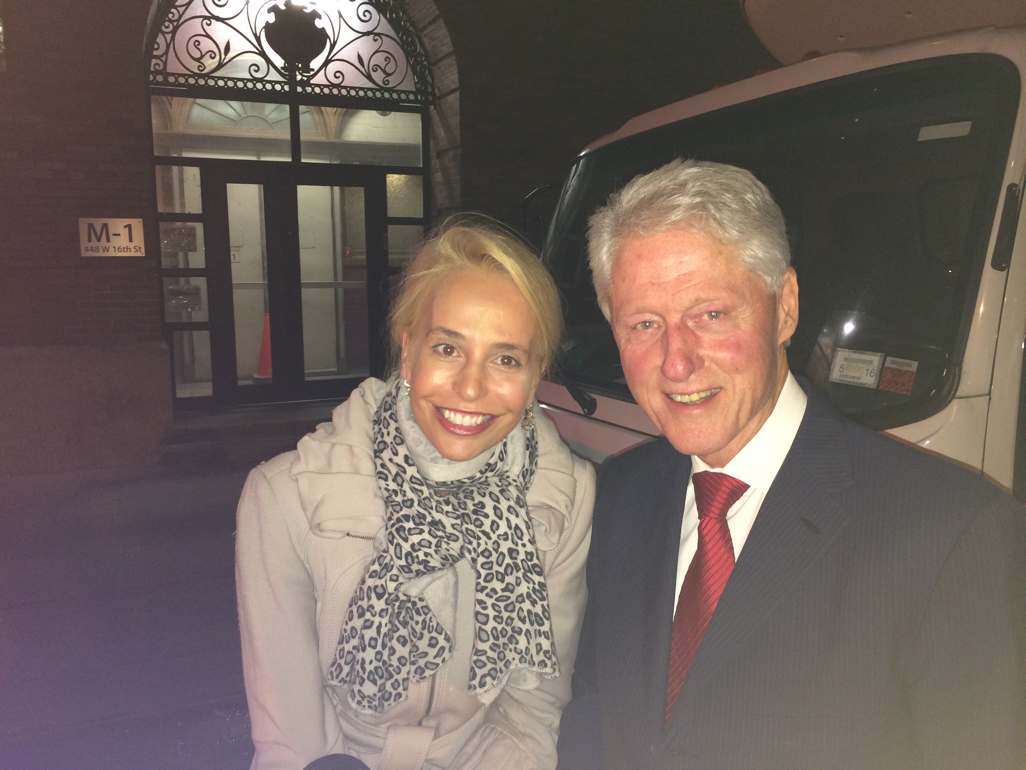 With the inspiring former president Bill Clinton