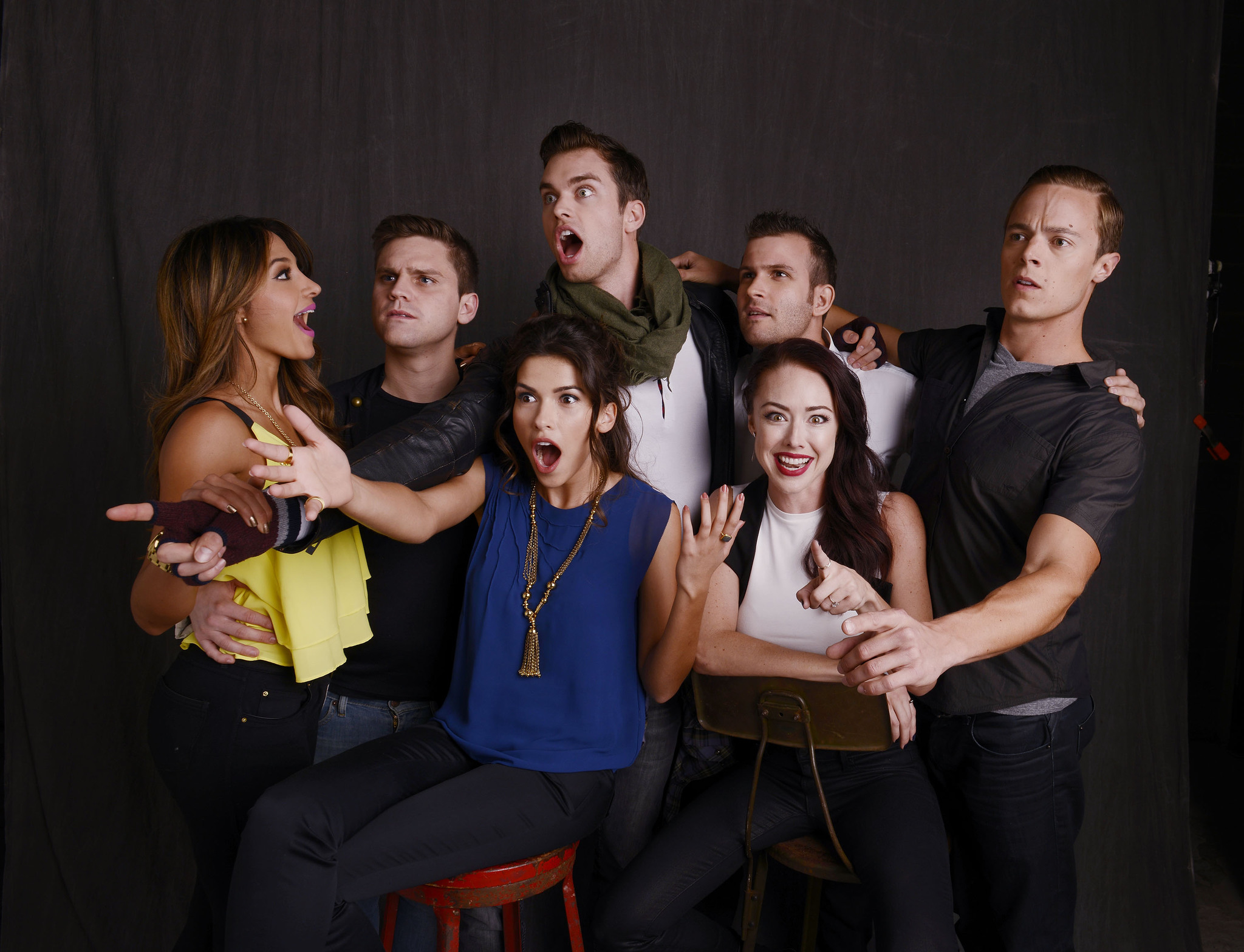 Lindsey McKeon, Sofia Pernas, Zachary Soetenga, Pierson Fode, Juanxo Villaverde and Laura Penuela