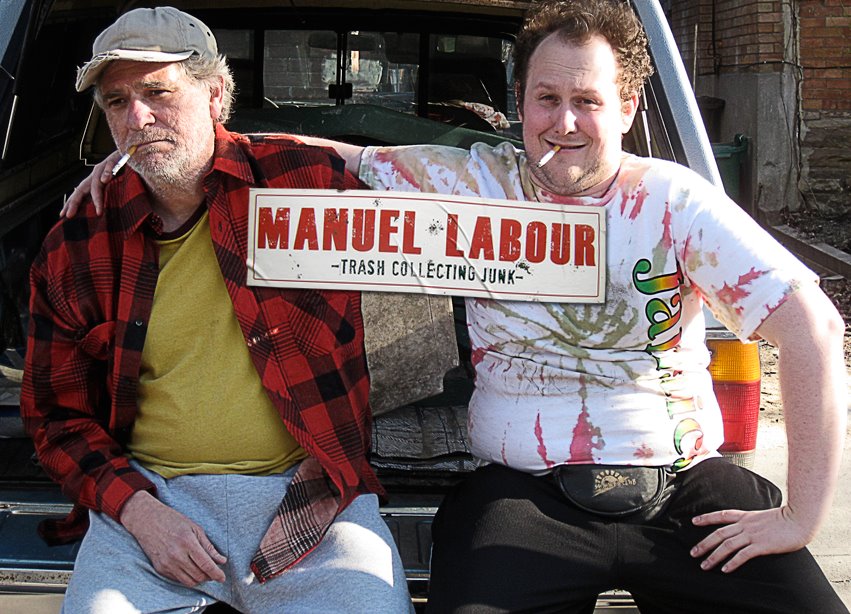 'Manuel Labour' publicity shot. Rod Ceballos (left) James McDougall (right)