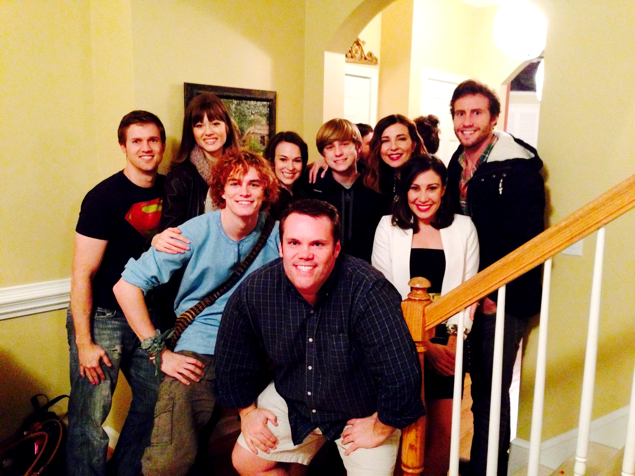 Cast and Crew at the pilot taping of The Summers Sisters. Co-directors Cecil Stokes and Josh Summers with actors Alexander Nifong, Colleen Trusler, Rachel Hendrix, Levi Wiedmann, Shari Rigby, Susannah Hicks and Jason Burkey