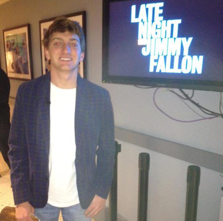 Jack Blankenship before he was a guest on Late Night Jimmy Fallon.