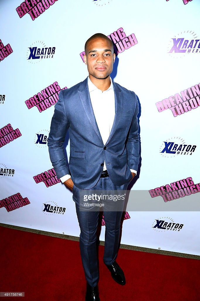 Actor Marcus Mitchell attends the 'Breaking Through' Los Angeles Special Screening at Laemlle NoHo 7 on October 7, 2015 in North Hollywood, California.