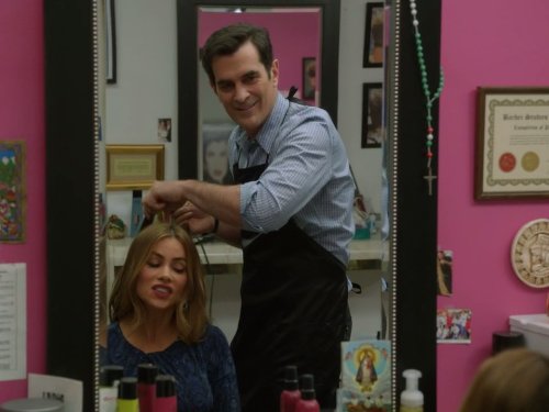 Still of Sofía Vergara and Ty Burrell in Moderni seima (2009)