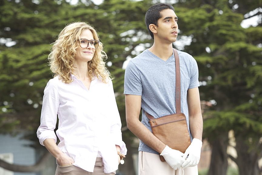 Still of Kyra Sedgwick and Dev Patel in The Road Within (2014)