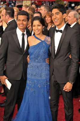 Dev Patel, Madhur Mittal and Freida Pinto