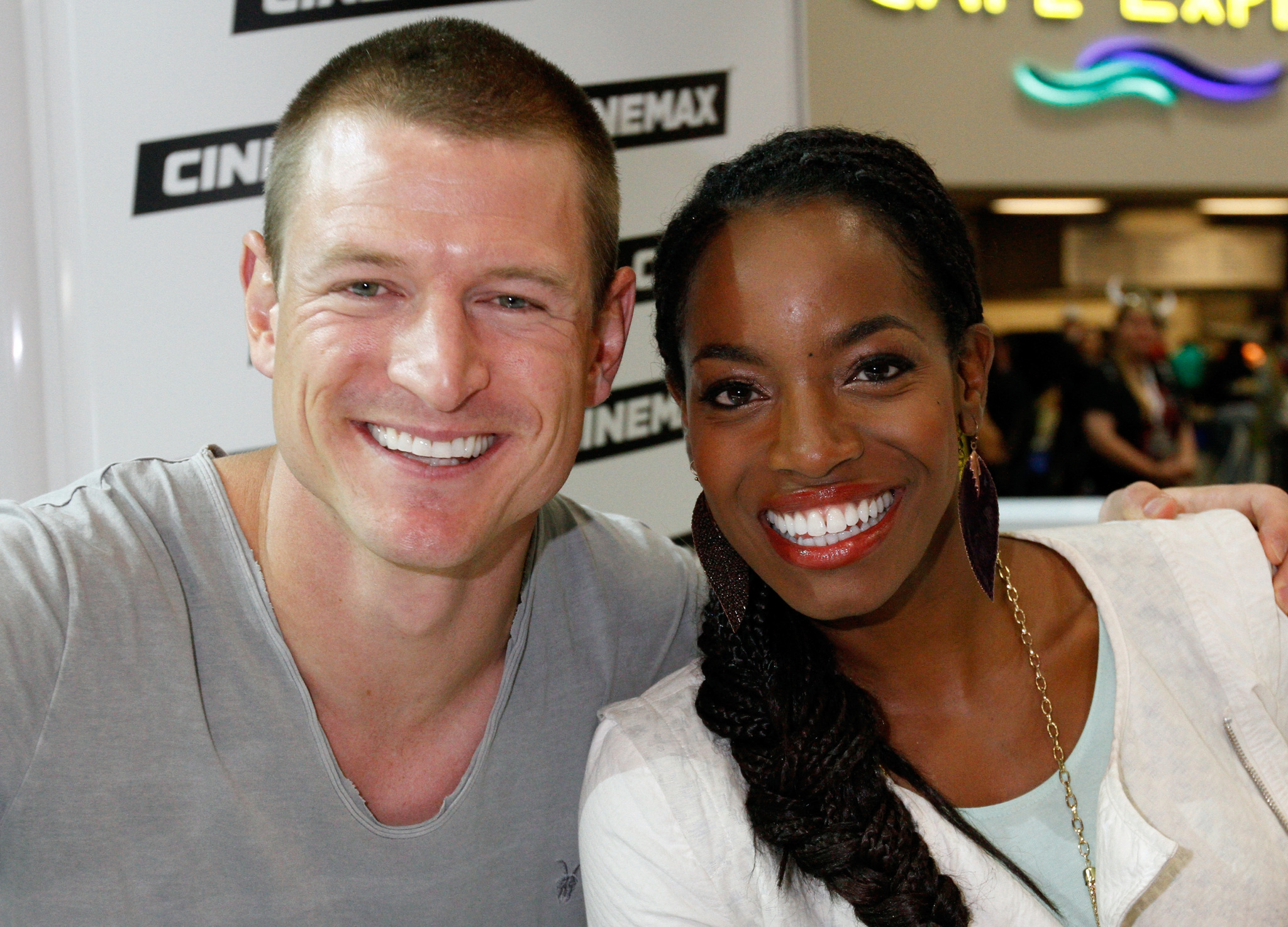 Philip Winchester and Milauna Jackson at event of Strike Back (2010)