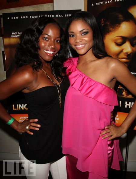 Milauna Jemai and Erica Hubbard at Season 4 Lincoln Heights' wrap party
