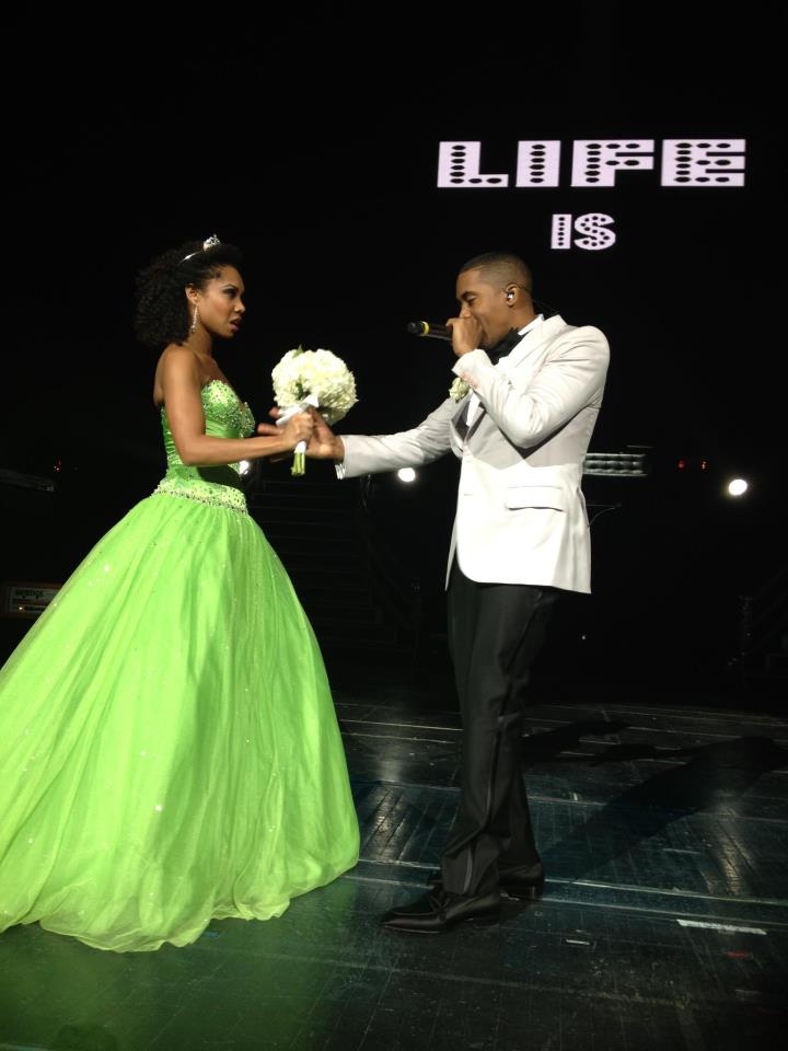 Lauren Lim Jackson with Nas at Radio City Music Hall