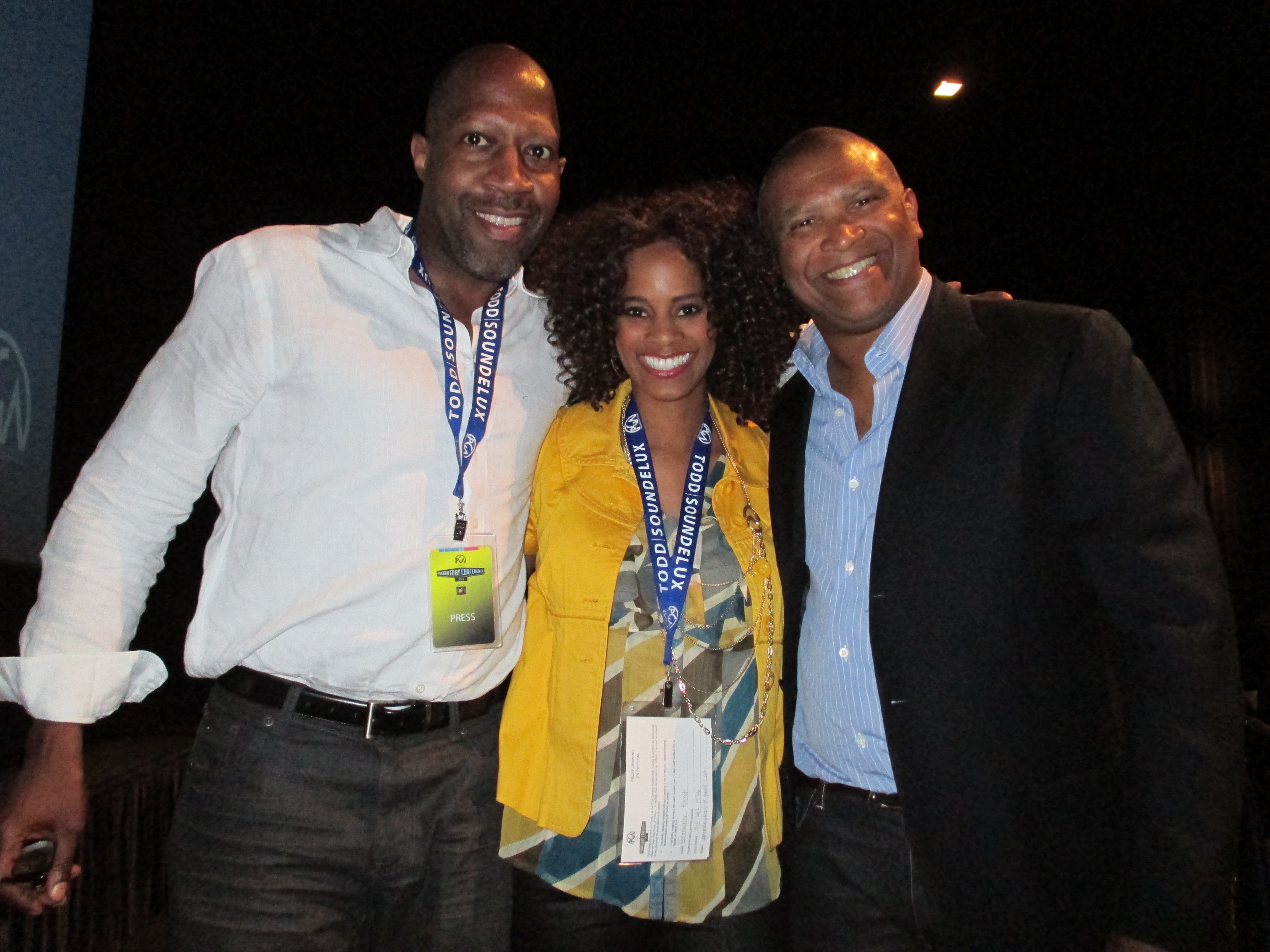 Actress Germany Kent with Producer/Director Darryl Pitts and Django Unchained Producer Reginald Hudlin