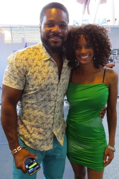 Actress Germany Kent with Actor Malcolm-Jamal Warner