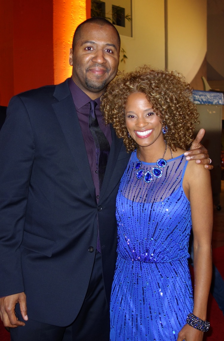 Best Man Holiday Director Malcolm D. Lee with Actress Germany Kent